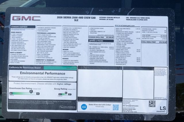 2026 GMC Sierra 2500 HD SLE