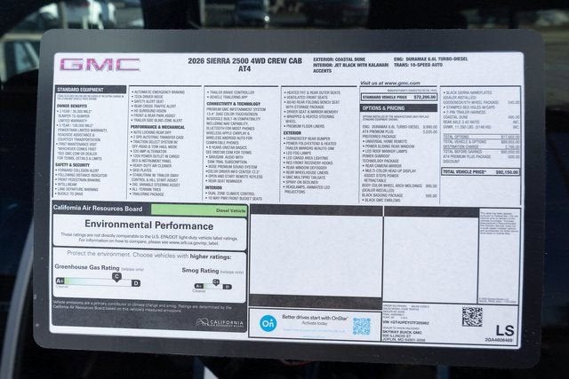 2026 GMC Sierra 2500 HD AT4