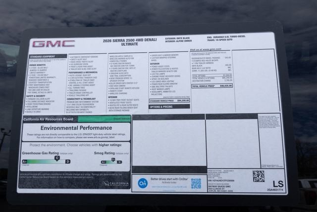 2026 GMC Sierra 2500 HD Denali Ultimate