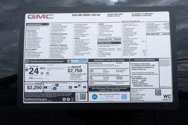 2026 GMC Sierra 1500 SLE