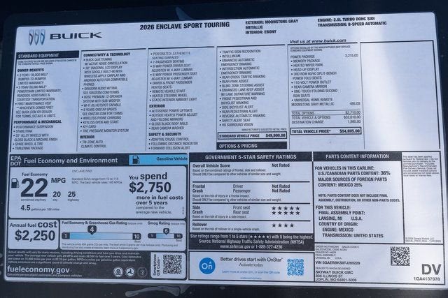 2026 Buick Enclave Sport Touring