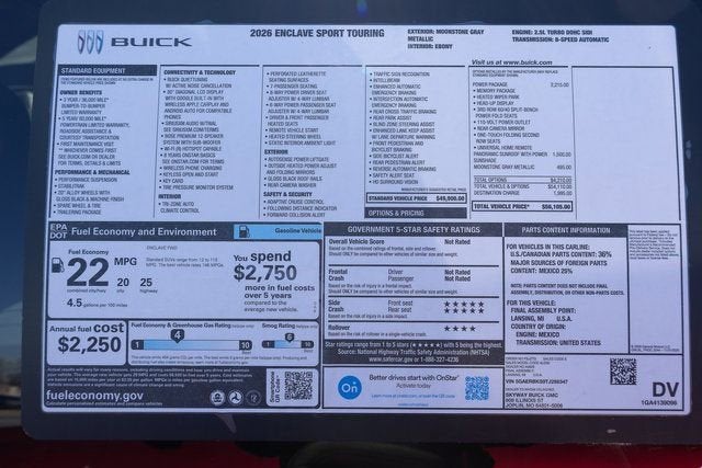 2026 Buick Enclave Sport Touring