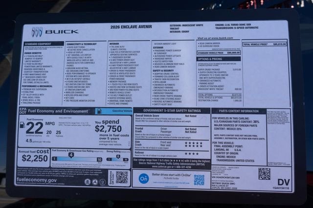 2026 Buick Enclave Avenir