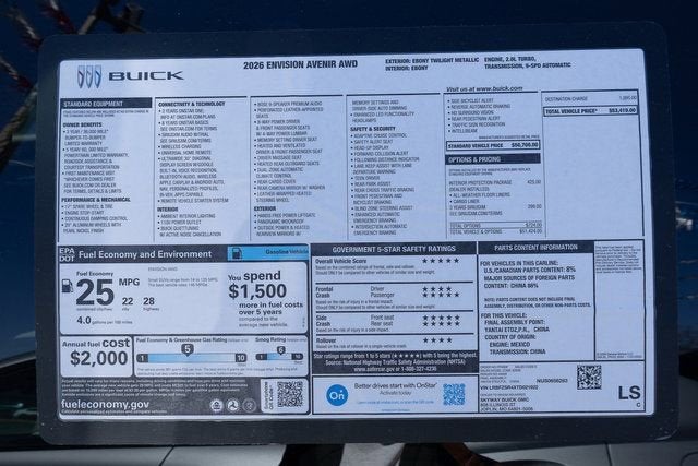 2026 Buick Envision Avenir
