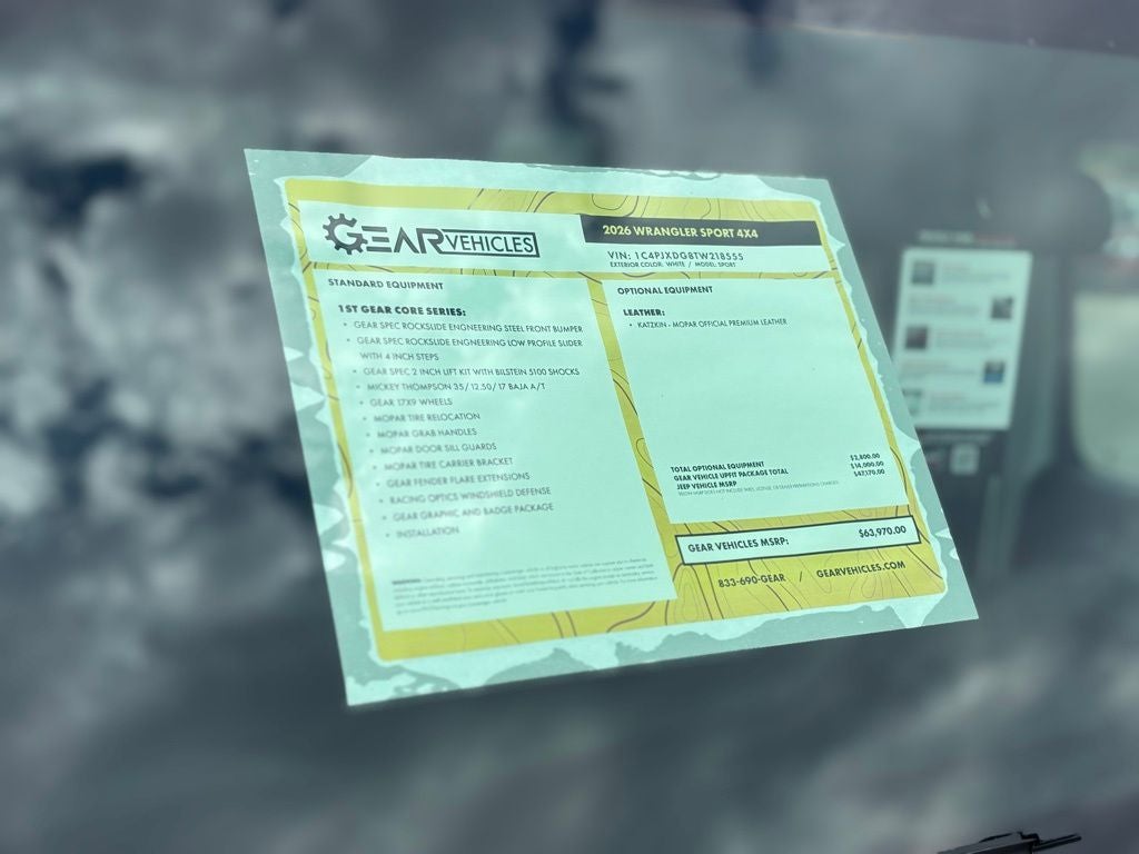 2026 Jeep Wrangler WRANGLER 4-DOOR SPORT